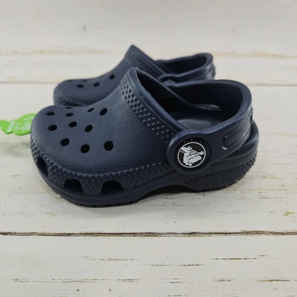 Crocs Classic Clog Navy Blue Toddler Size C4 Sandal Shoes 206990-410